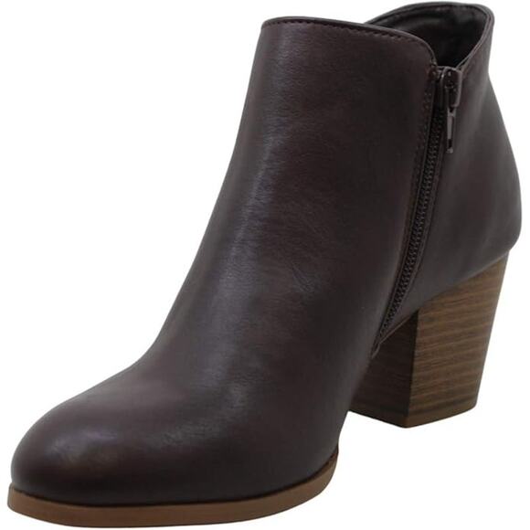 Style & Co. Shoes - Style & Co Masrina Women's Brown Closed Toe Ankle Bootie 7W New